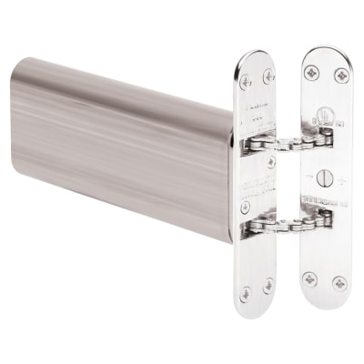 Perkomatic R85 Hydraulic Concealed Chain Door Closer - Radius Plate - Satin Chrome