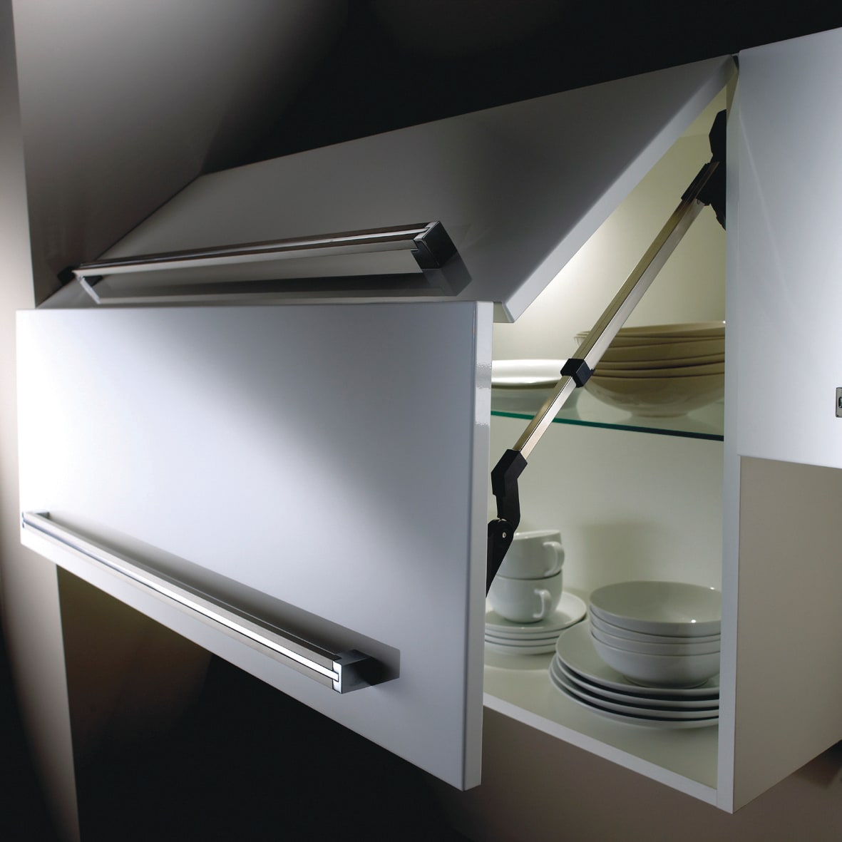 AVENTOS Bi-Fold HF - Cabinet Door Lift Mechanism - Medium Duty (LF) 2700-13500 - Complete Kit