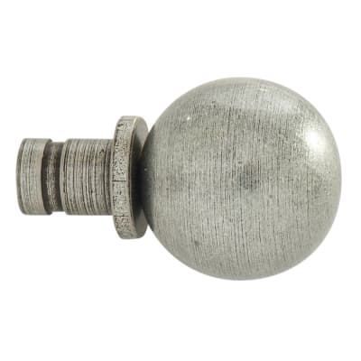 Ball Curtain Finials - Pewter