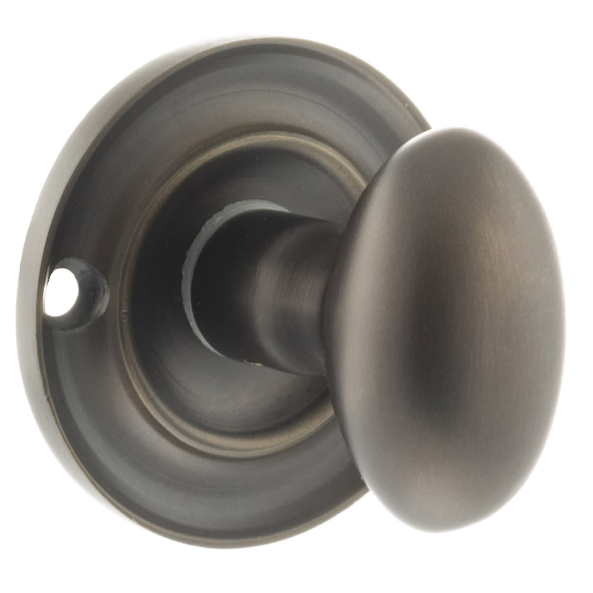Old English Bathroom Turn and Release - 42mm Diameter - Urban Dark Bronze