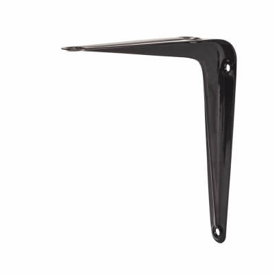 London Pattern Shelf Bracket - 125 x 100mm - Black 394163P