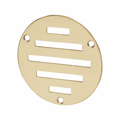 Circular Slotted Vent - 76mm - 900mm² Free Air Flow - Polished Brass 472363P