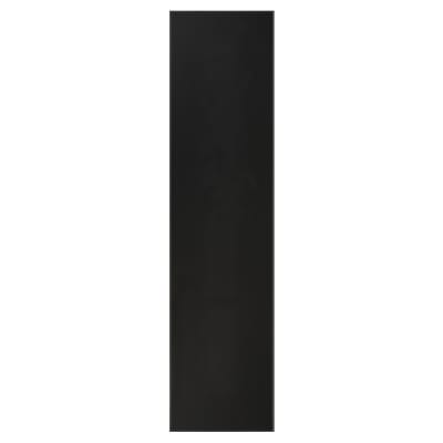 AR624A Nylon Self-Adhesive Plain Finger Plate - 305 x 75mm - Ebony Black