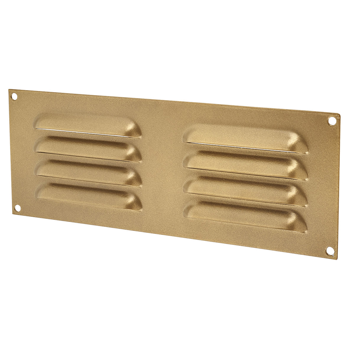 Hooded Louvre Vent - 242 x 89mm - 3973mm² Free Air Flow - Antique Brass