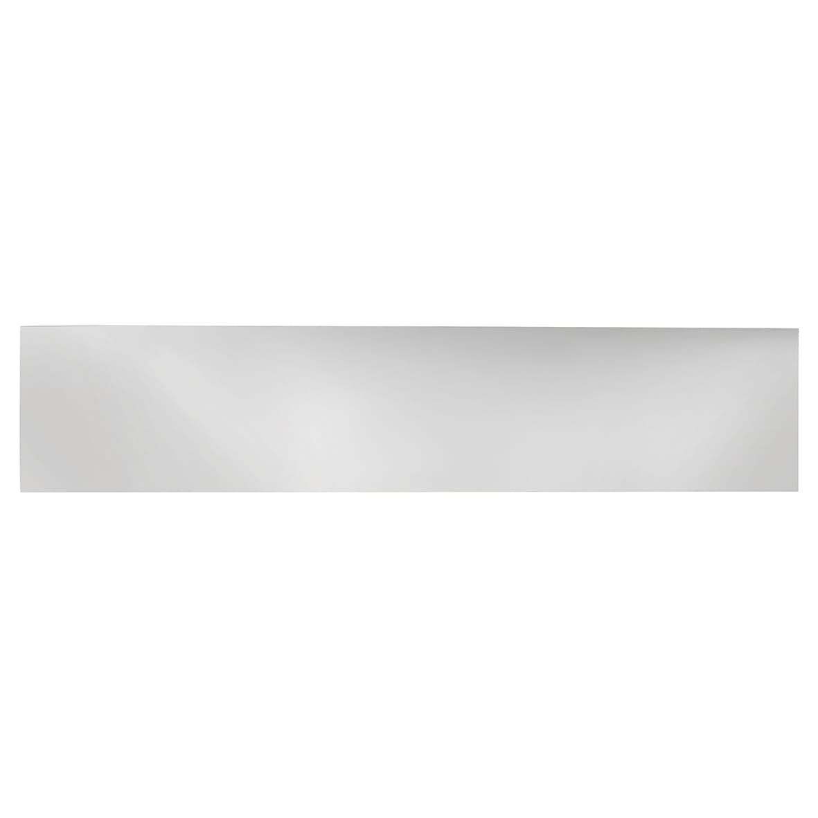 Laminated Plastic Self-Adhesive Kick Plate - 700 x 150 x 1.5mm - Brushed Silver