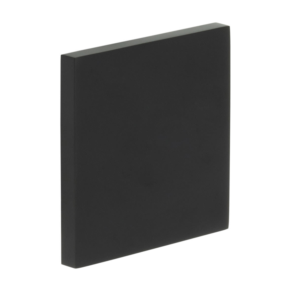Square Escutcheon - 54 x 54mm - Blank - Black