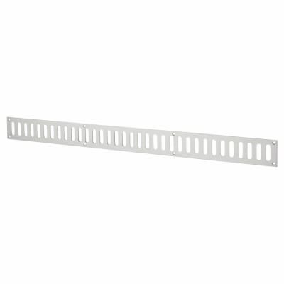 Plain Slotted Vent - 600 x 51mm - 6650mm² Free Air Flow - Satin Aluminium