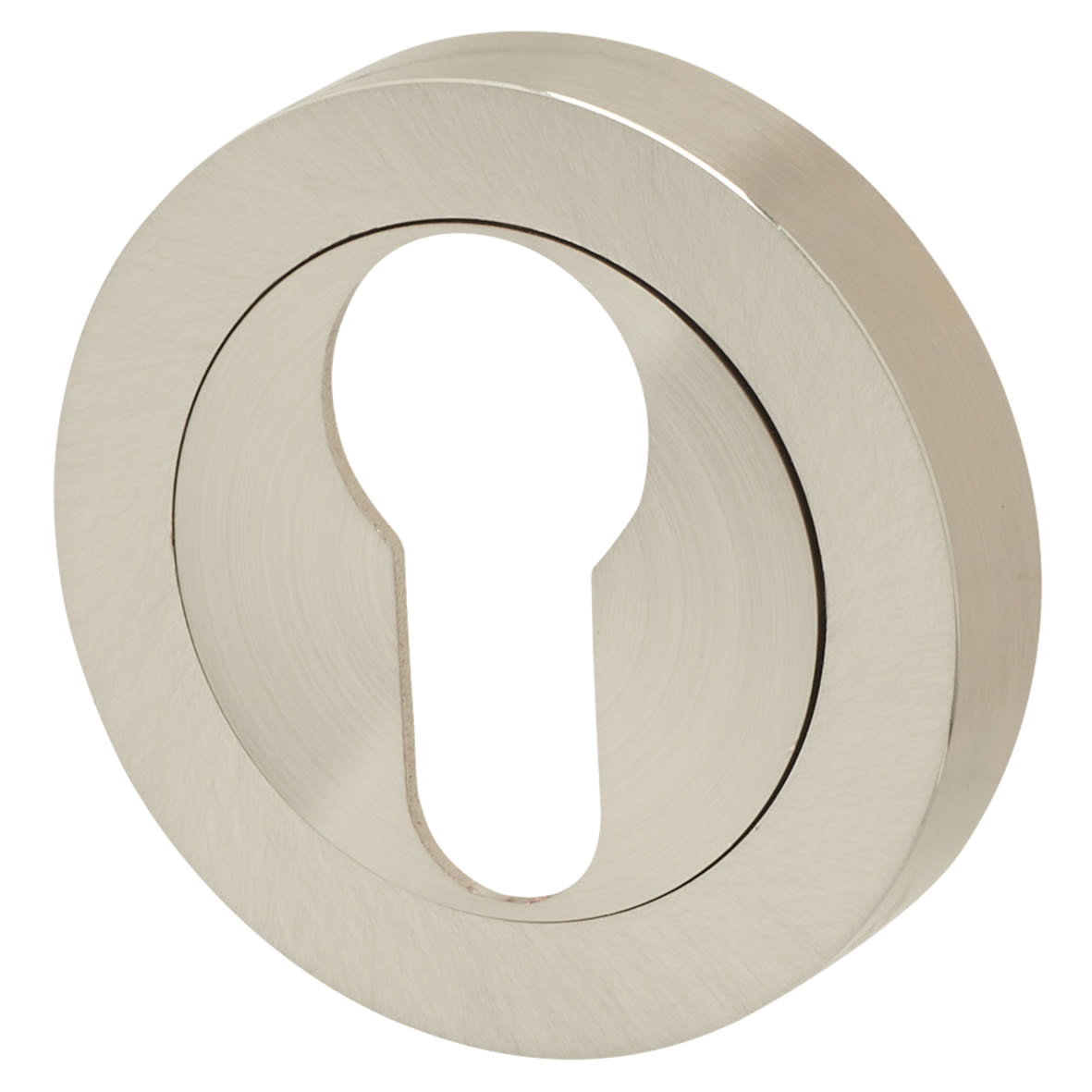 Escutcheon - 50mm Diameter - Euro - Satin Nickel