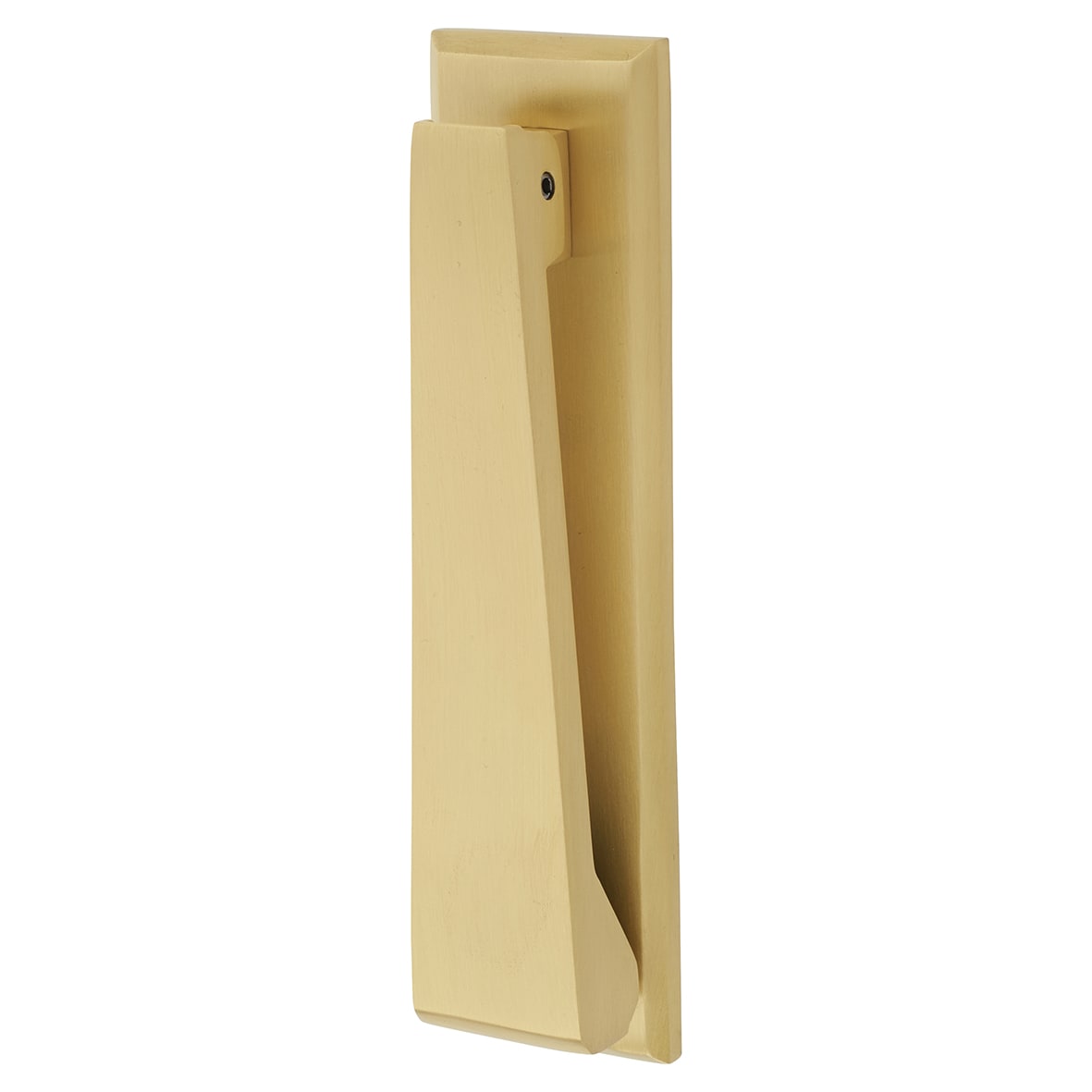 Marcus Slim Door Knocker - Satin Brass - 165 x 40mm