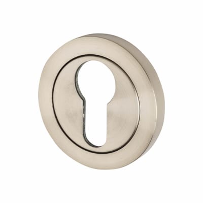 Escutcheon - 52mm Diameter - Euro - Satin Stainless Steel