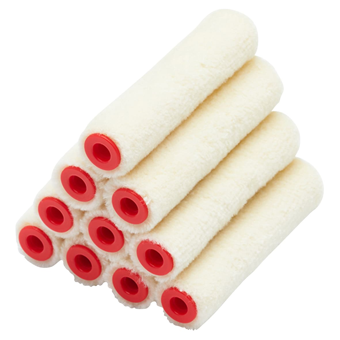 Gloss Short Pile Mini Paint Rollers - 102mm/ 4" Width - Pack of 10