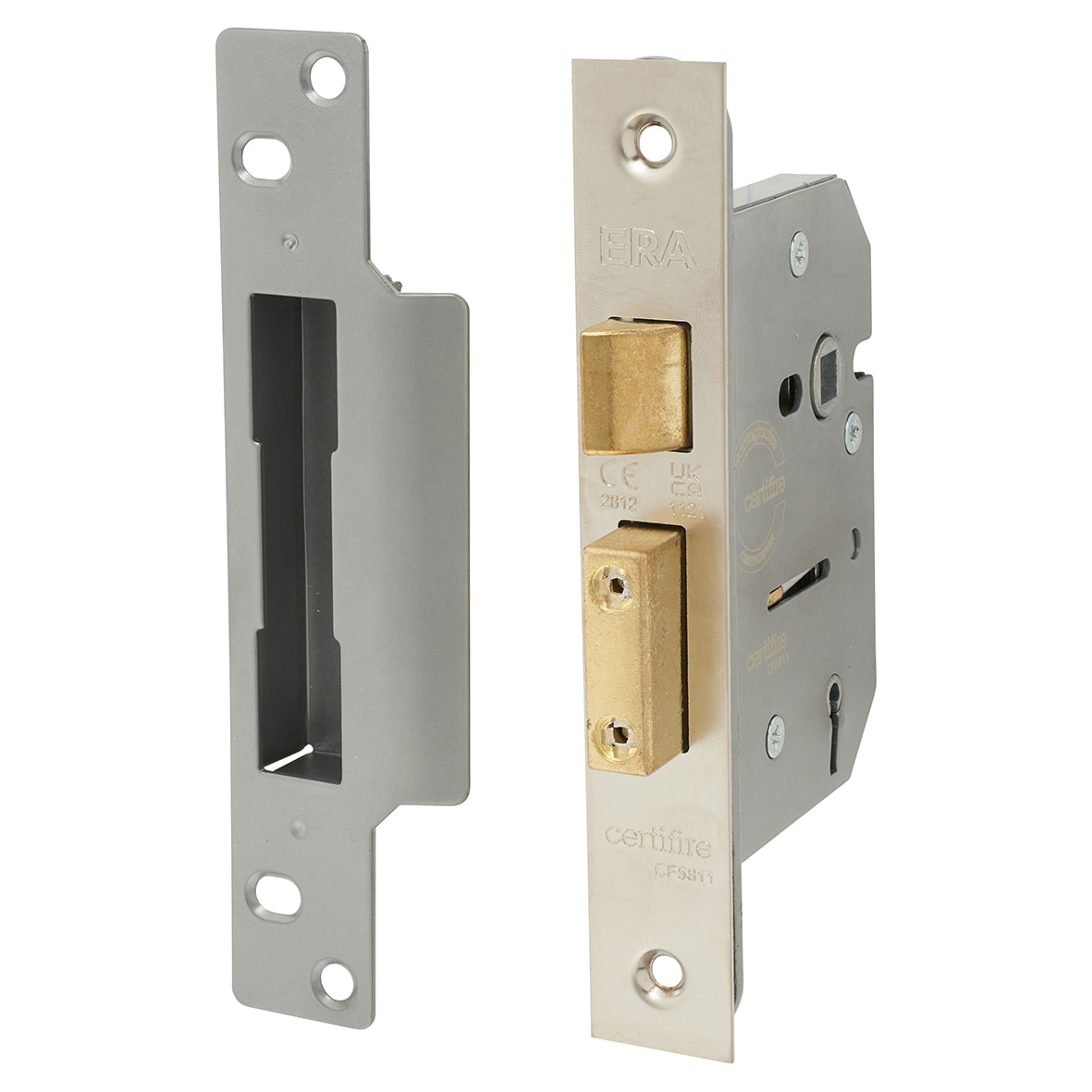 Viscount Bolt Through 5 Lever Sashlock - 76mm Case - 56mm Backset - Satin Chrome