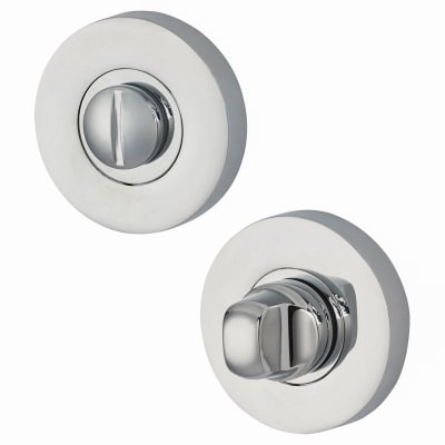 Bathroom Turn & Release - 52mm Diameter - Polished Chrome