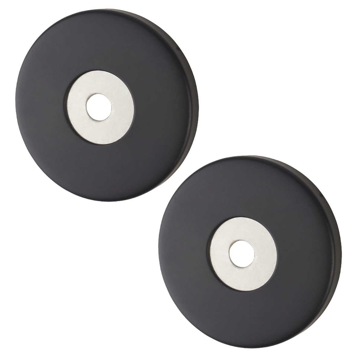 Matt Black Rose Set for 19mm Door Pull Handless - 52 x 6mm