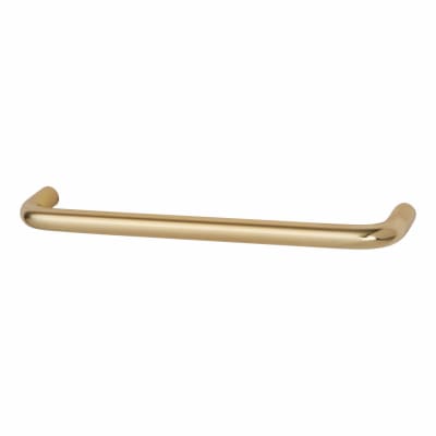 10mm D-Bar Cabinet Pull Handle - 96mm Centres - Polished Brass