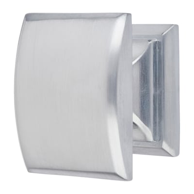 Egar Rectangular Cabinet Knob - 32 x 26mm - Brushed Chrome