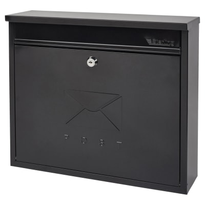 Elegance Mailbox - 362 x 310 112mm - Black 712373P