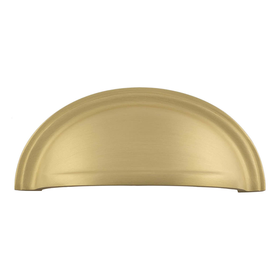 Cabinet Cup Handle - 70mm Centres - Satin Brass