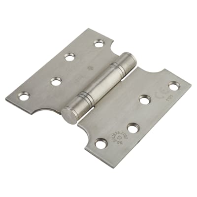 Max Parliament Hinge - 102 x 50 x 102 x 3mm - Satin Stainless Steel - Pair
