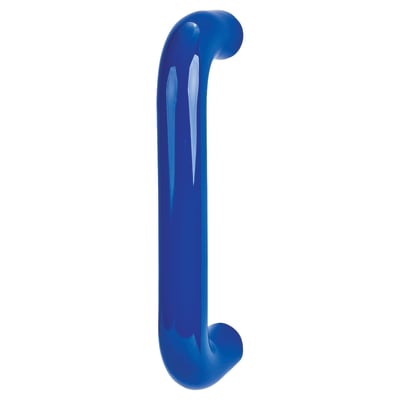Cobalt Blue Nylon D-Bar Door Pull Handle - Bolt Fix - 300mm c/c