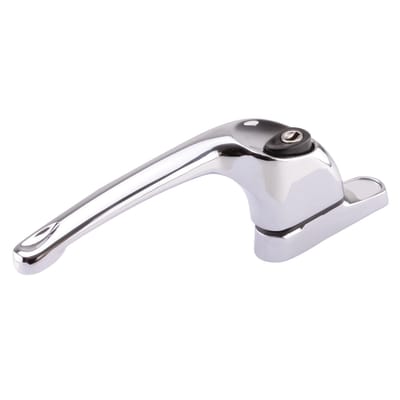 uPVC/Timber Maxim Espagnolette Locking Multipoint Window Handle - Left Hand - Bright Chrome