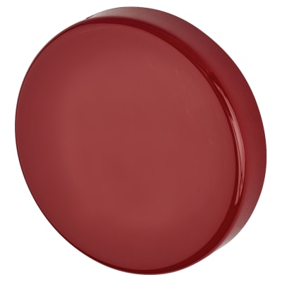 Nylon Blank Escutcheon - 52mm Diameter - Rouge Red - Pair