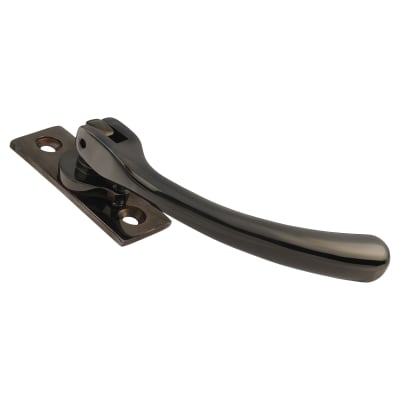 Bulb End Locking Espagnolette Casement Window Handle - Right Hand - Black Nickel