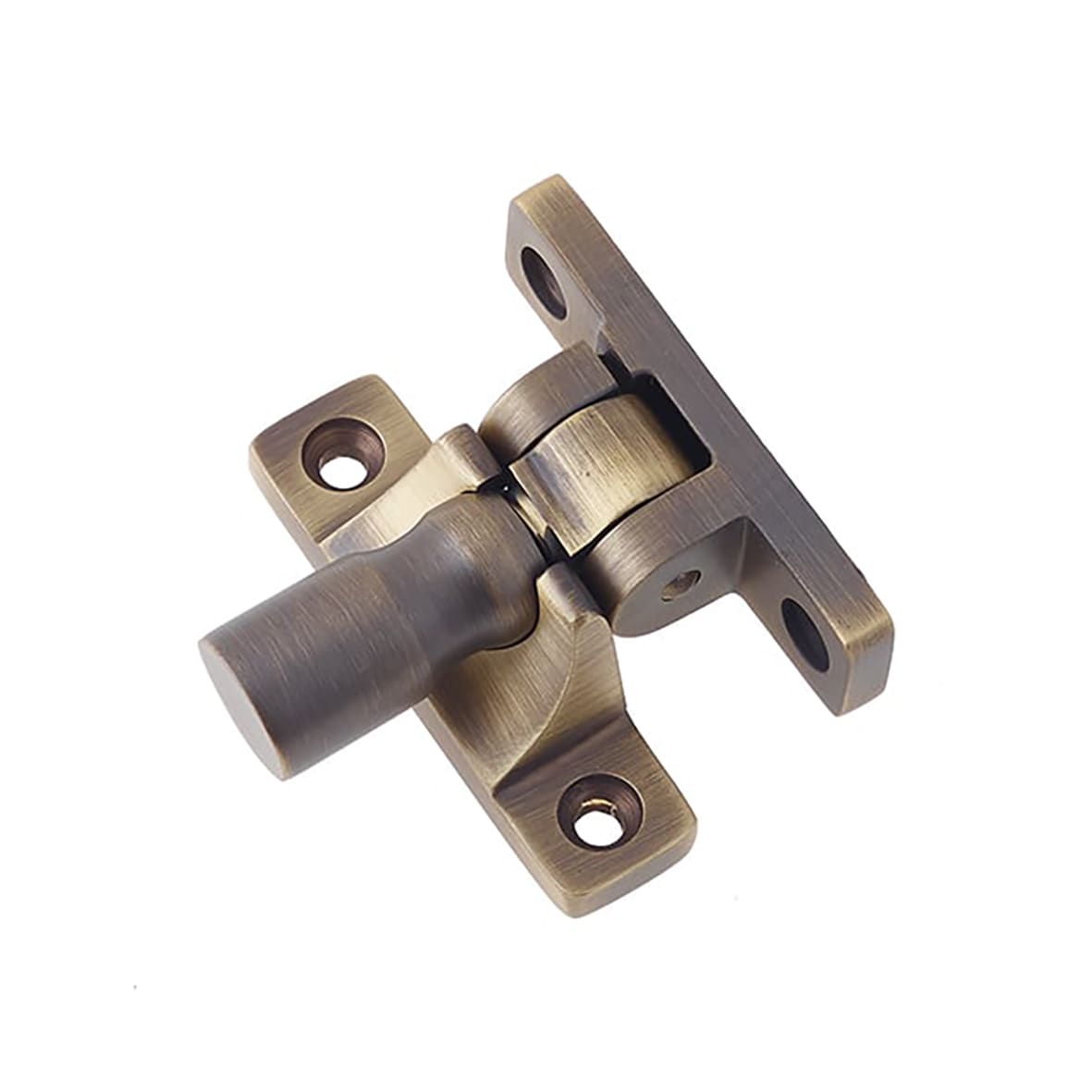 Brighton Sash Window Fastener - Pattern 1 - 55 x 15mm - Antique Brass