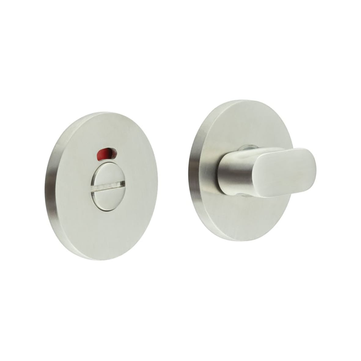 Bathroom Turn & Release with Indicator - 54mm Diameter - 316 Satin Stainless