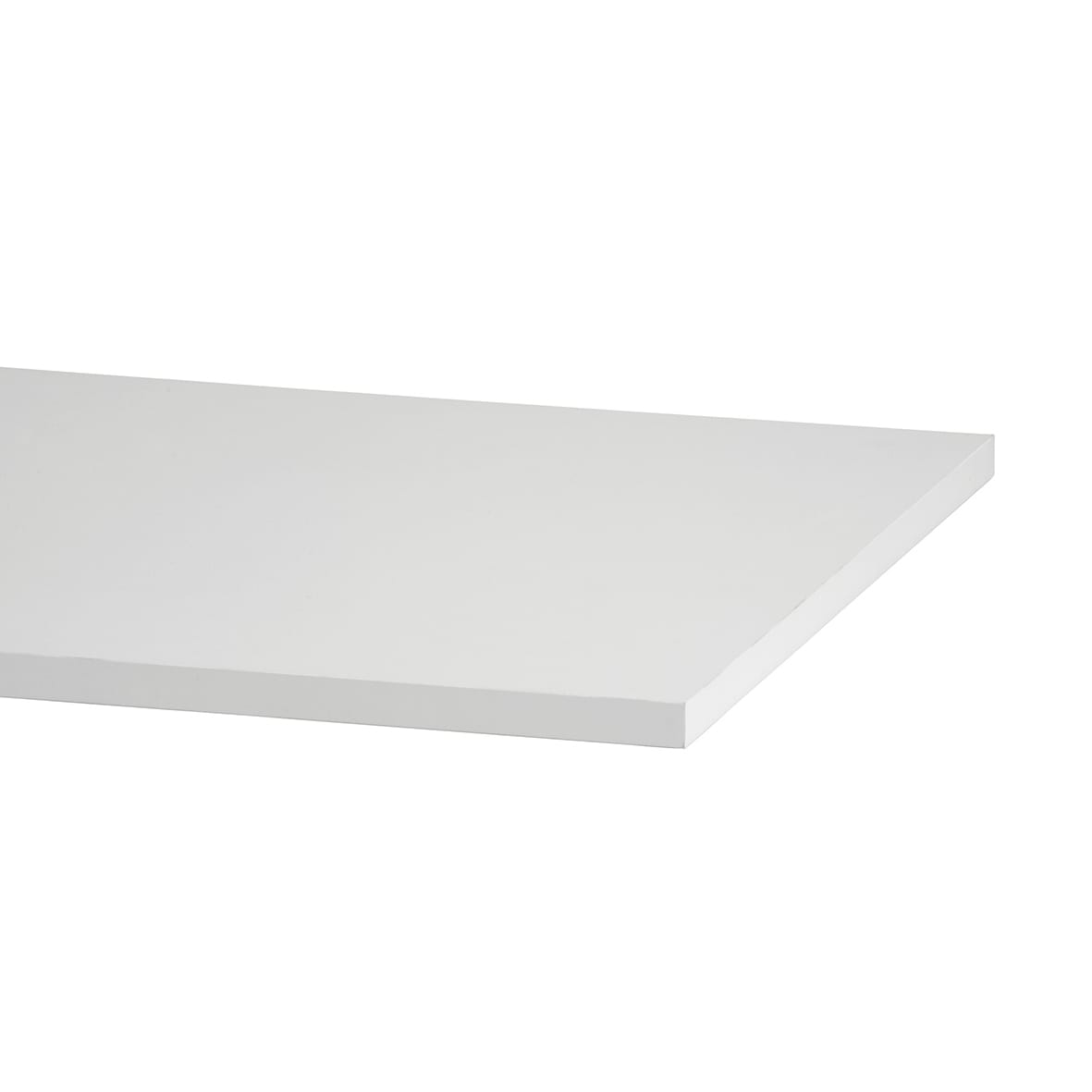 Twin Slot Shelving System - White Edged Melamine Board/Shelf - 900 x 500 x 19mm - White