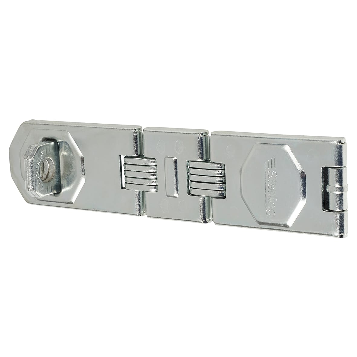 Double Hinged Hasp & Staple - 195 x 45 x 15mm - Bright Zinc Plated
