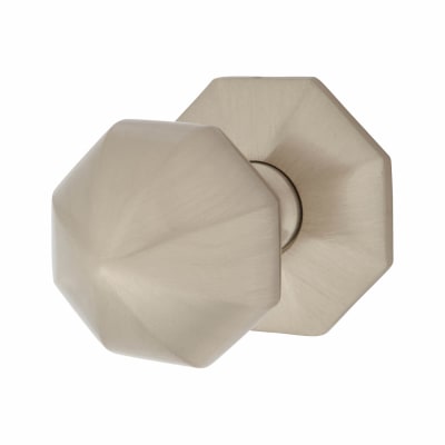 Marcus Satin Nickel Octagonal Centre Door Knob - 66mm Rose Diameter