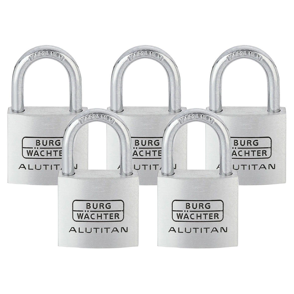 Alutitan Padlock - 50mm Body - 28 x 29.5mm Shackle - Keyed Alike - Pack of 5