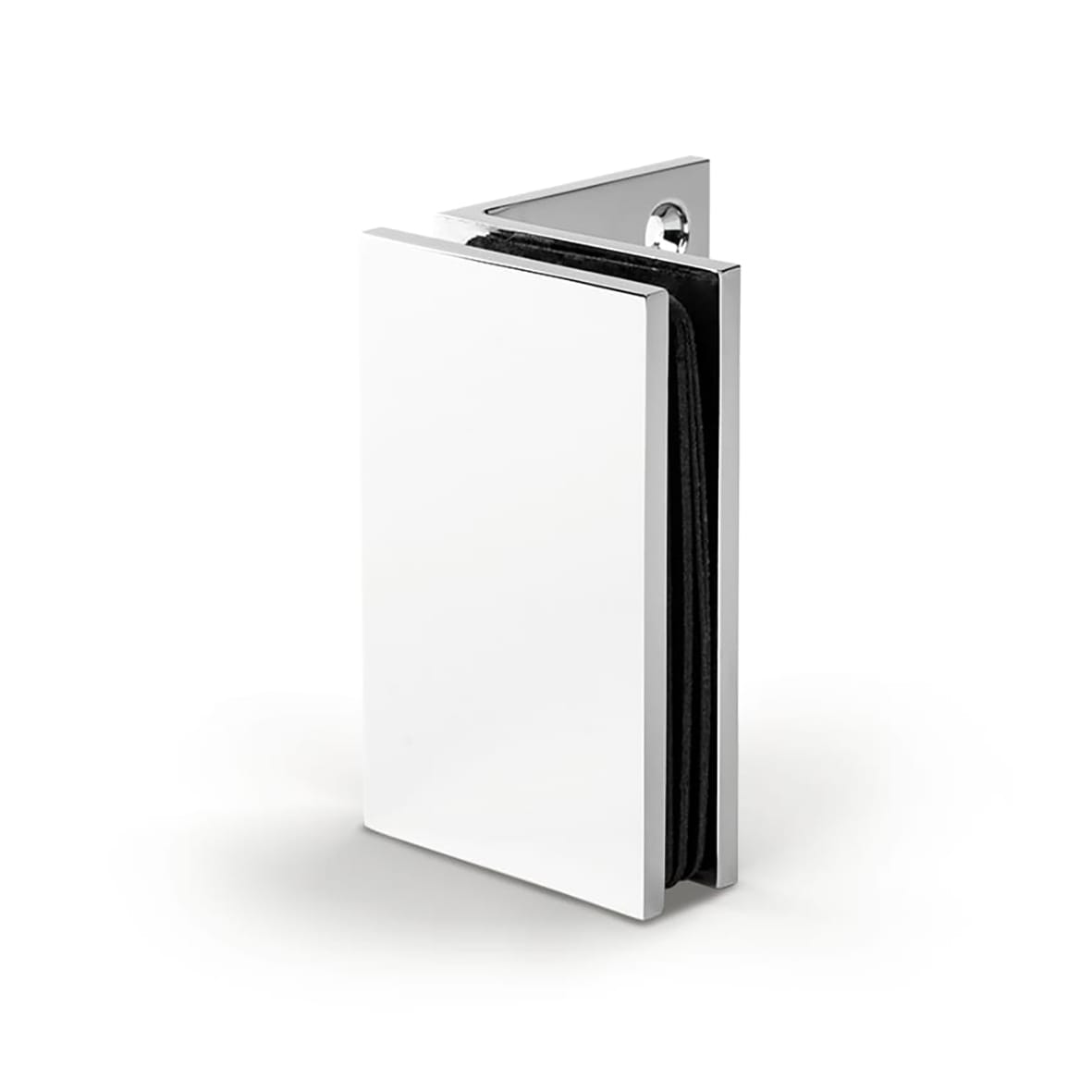 Bilbao Glass Clamp - Wall Mount - 8-12mm Glass - Polished Chrome