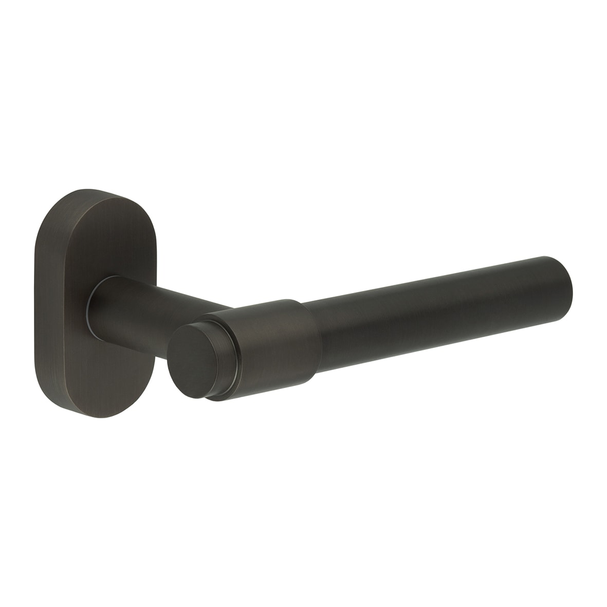 Dark Bronze uPVC Multipoint Door Handles on Oval Rose - CR-103 Range