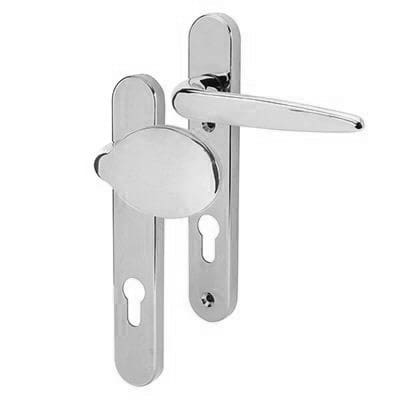 Chrome uPVC Multipoint Lever/Pad Door Handles - 92mm c/c - Sparta Range