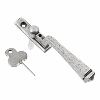 Avon Locking Espagnolette Casement Window Handle - Reversible - Pewter