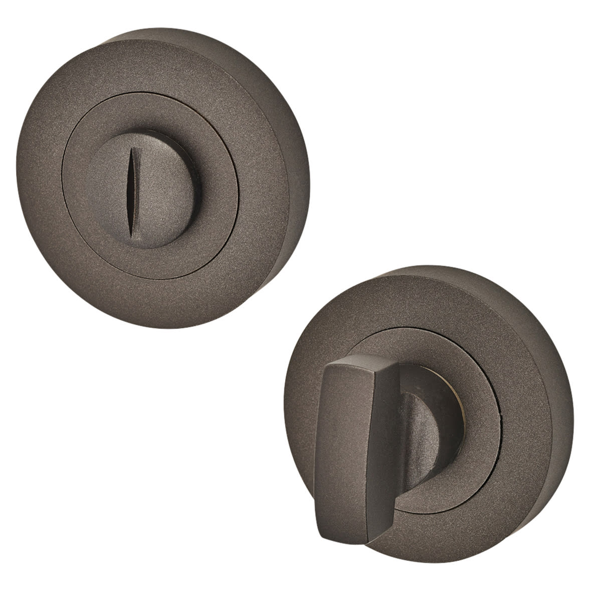 Brass Varese Bathroom Turn & Release - 50mm Diameter - Matt Bronze