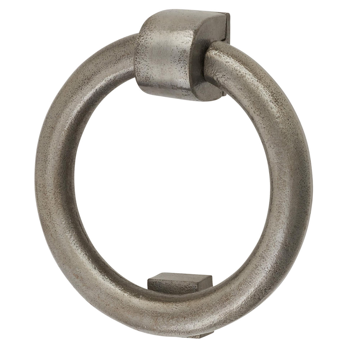 Ring Door Knocker - Polished Iron - 110 x 107mm
