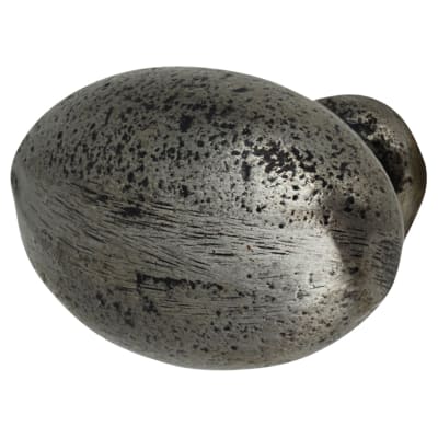 Solid Oval Cabinet Knob - 35 x 30mm - Lacquered Iron