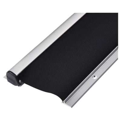 Roller Finger Guard With Black Fire Retardant Fabric - 1925mm Length - Silver