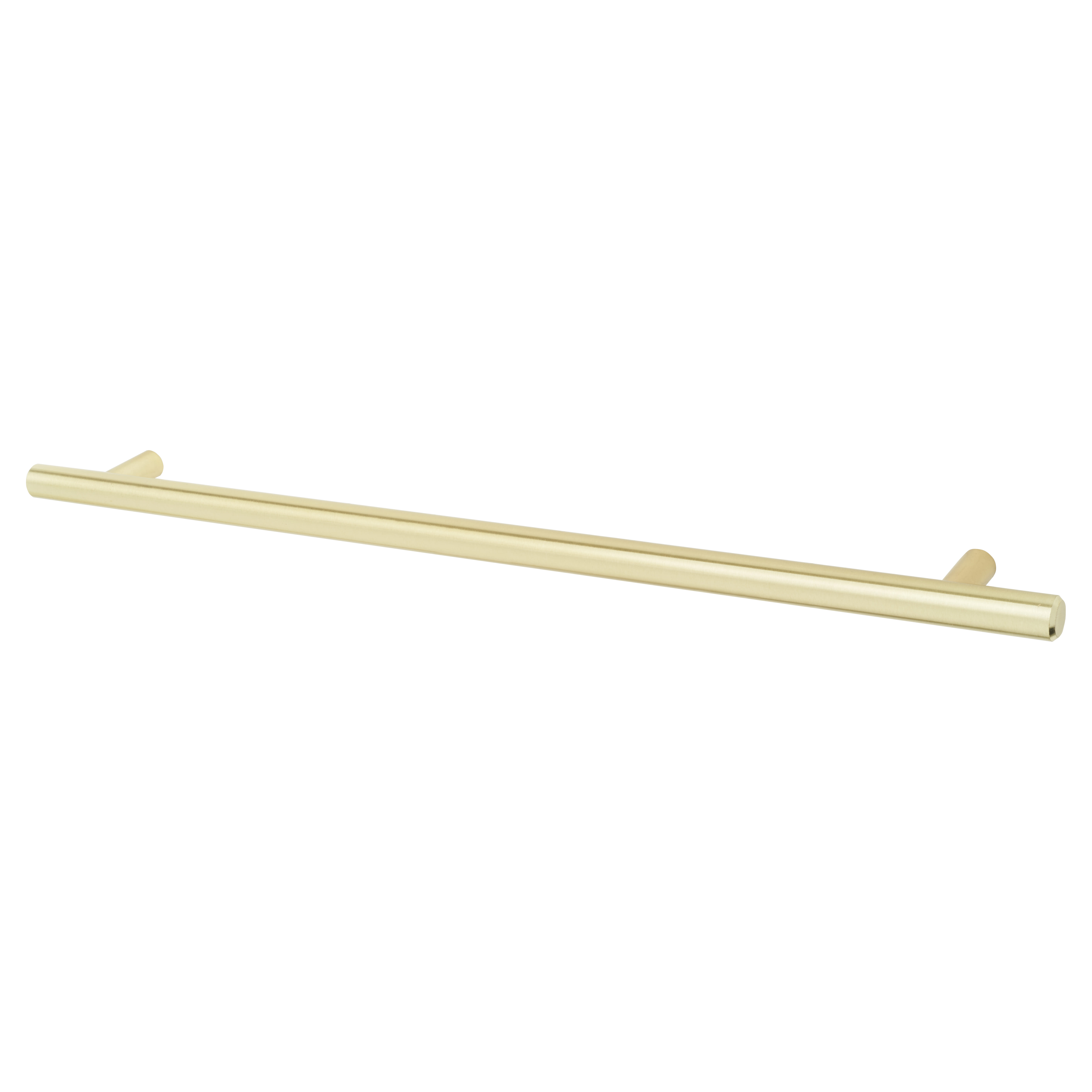 12mm T-Bar Cabinet Pull Handle - 288mm Centres - Satin Brass