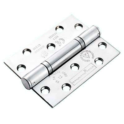Triple Knuckle Thrust Grade 13 Butt Fire Door Hinge -100 x 76 x 3mm - 304 Sat Stainless -Pair