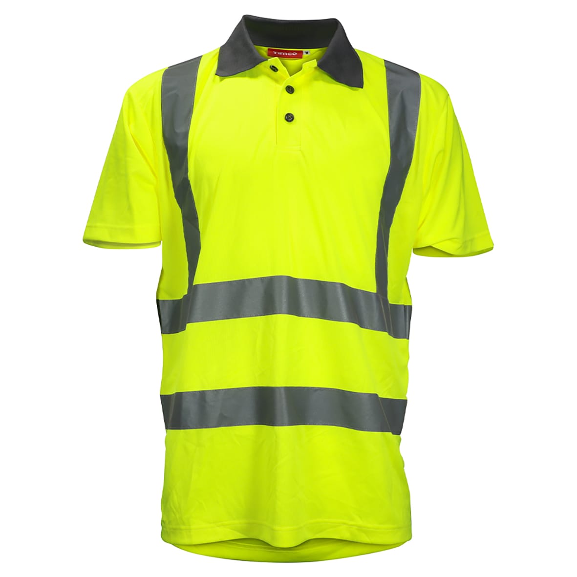 Hi Visibility Short Sleeve Polo Shirt - Yellow - Medium