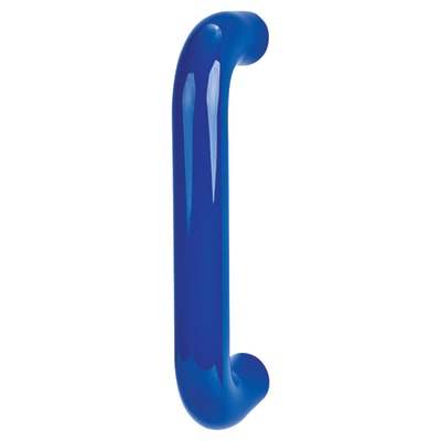 Cobalt Blue Nylon D-Bar Door Pull Handle - Bolt Fix - 220mm c/c