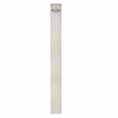 Stainless Steel Finger Plate - Push - 800 x 80 x 1.5mm - Satin