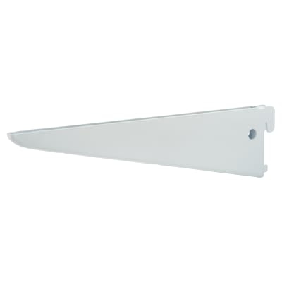 Twin Slot Shelf Bracket - 220mm Length - White