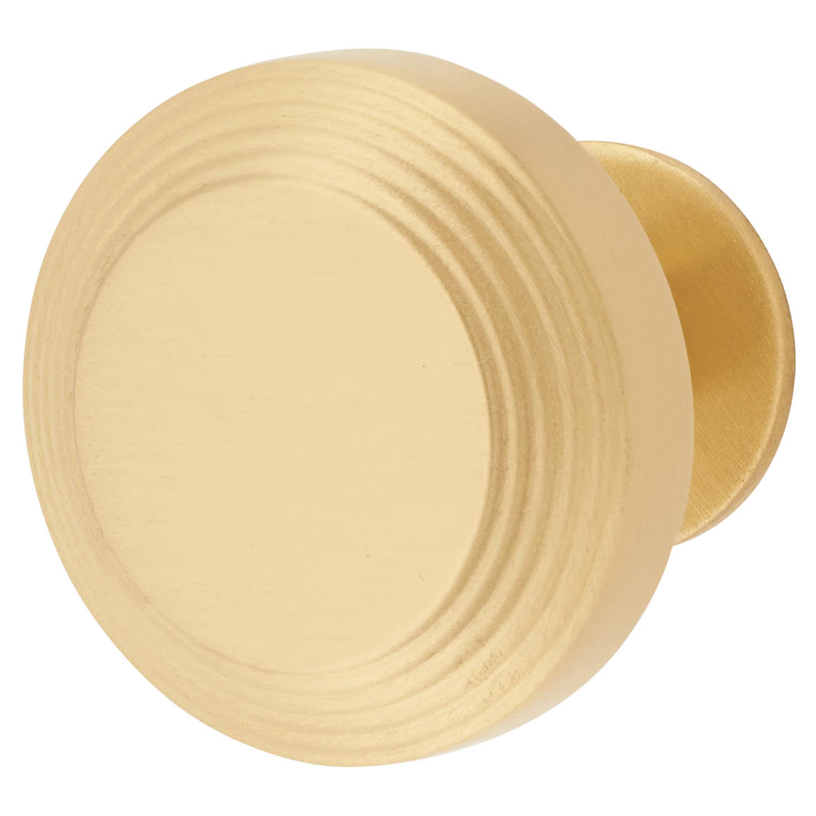 Marcus Ridge Round Cabinet Knob - 32mm Diameter - Satin Brass