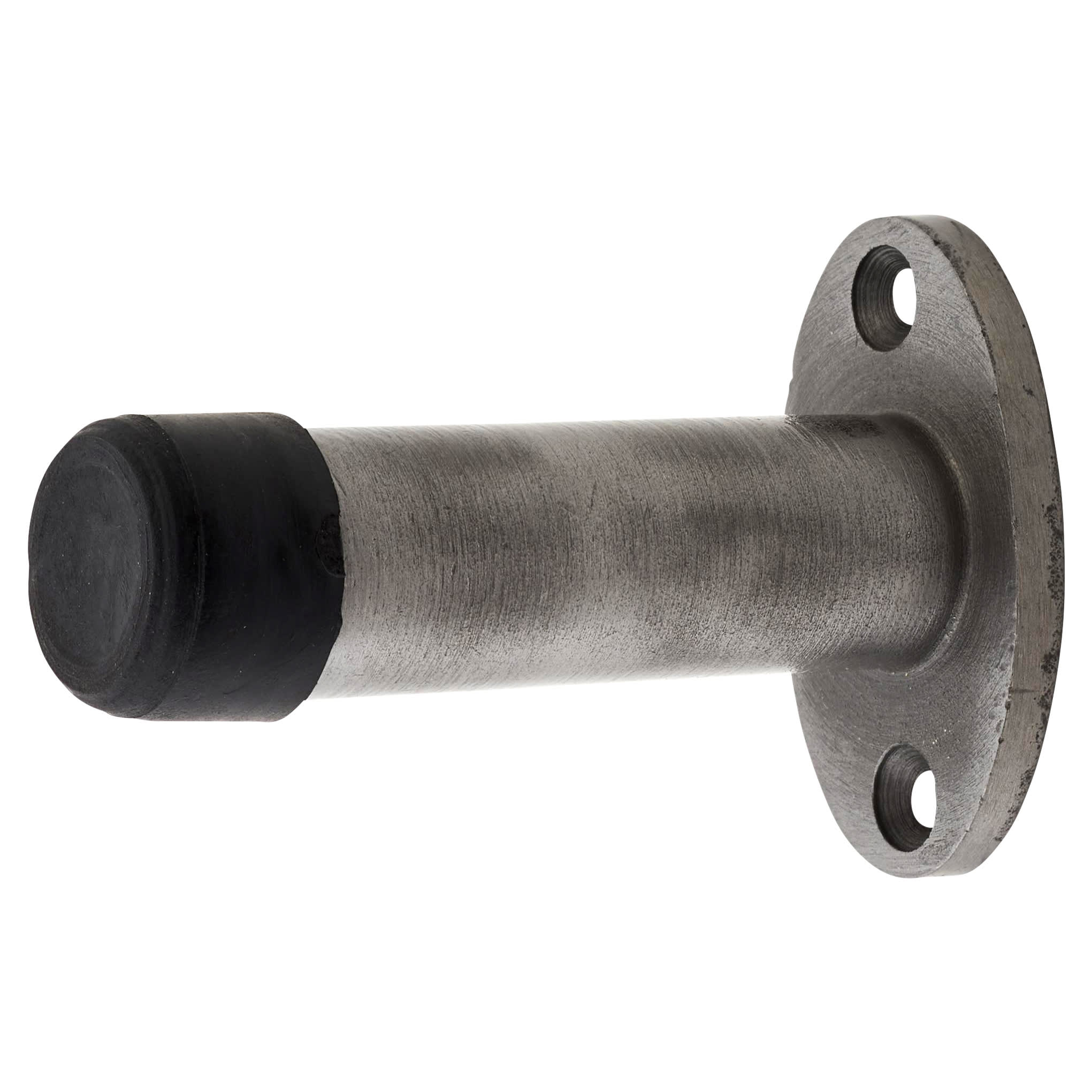 Projection Door Stop - 75mm Projection - Polished Iron