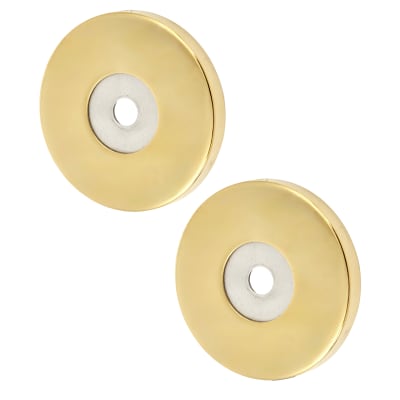 PVD Brass Rose Set for 19mm Door Pull Handles - 52 x 6mm